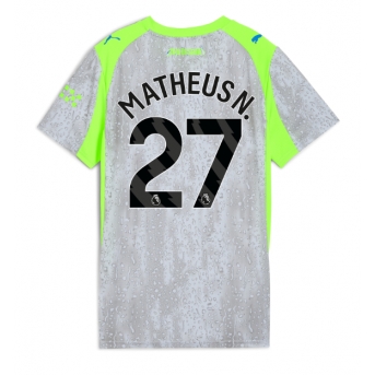 Manchester City Matheus Nunes #27 Maglia Gara Terza Repliche 2025-26 Donna Maniche Corte